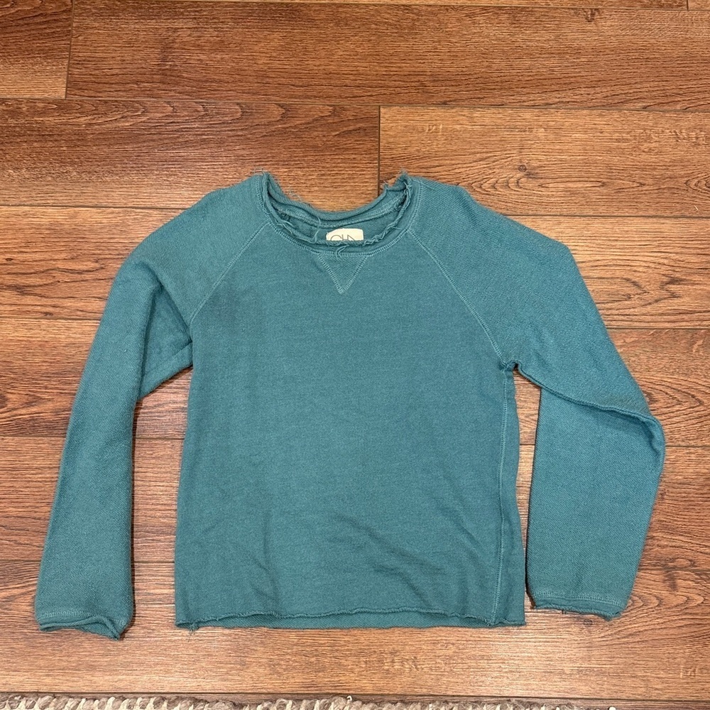 Chaser Teal Crewneck Sweater